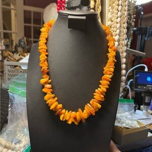 Amber Chunk Necklace
